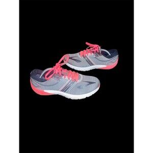 Brooks Pure Cadence 6 Grey Pink White Athletic Running Shoes Women's Size 8